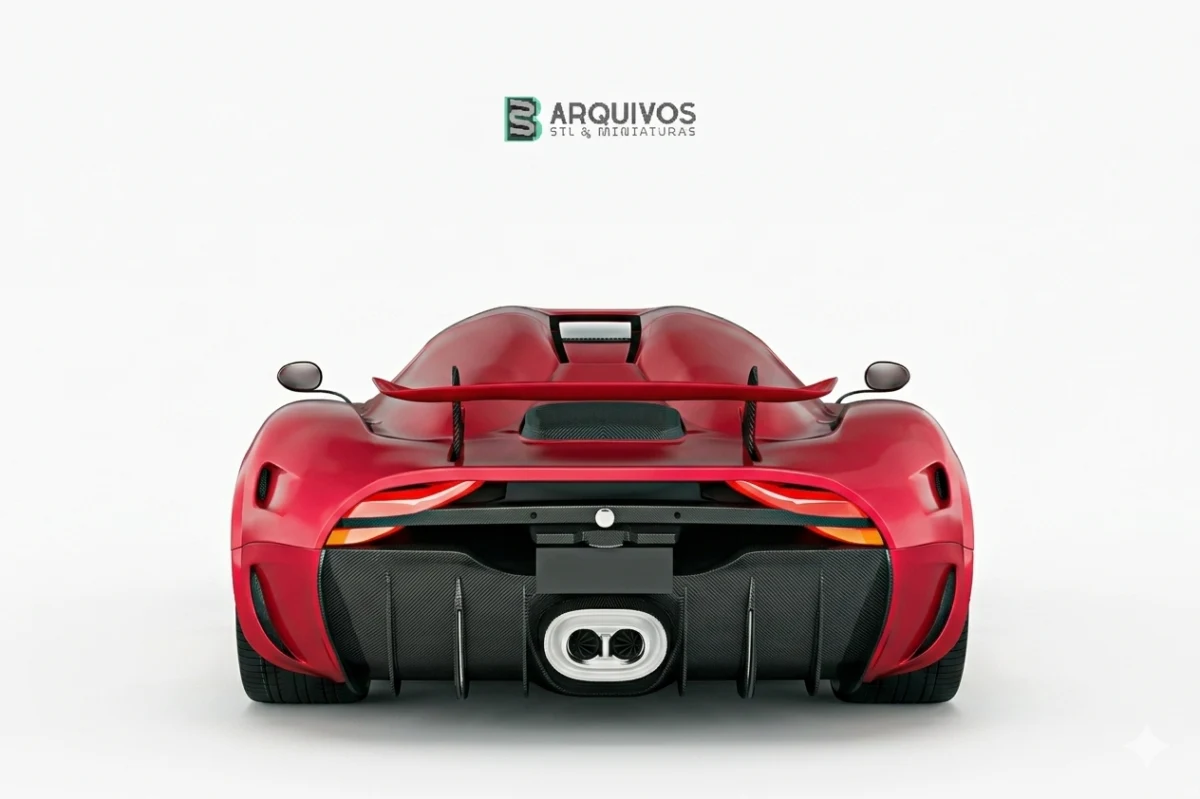 Modelo 3D STL - Koenigsegg Regera 2016 — foto 4